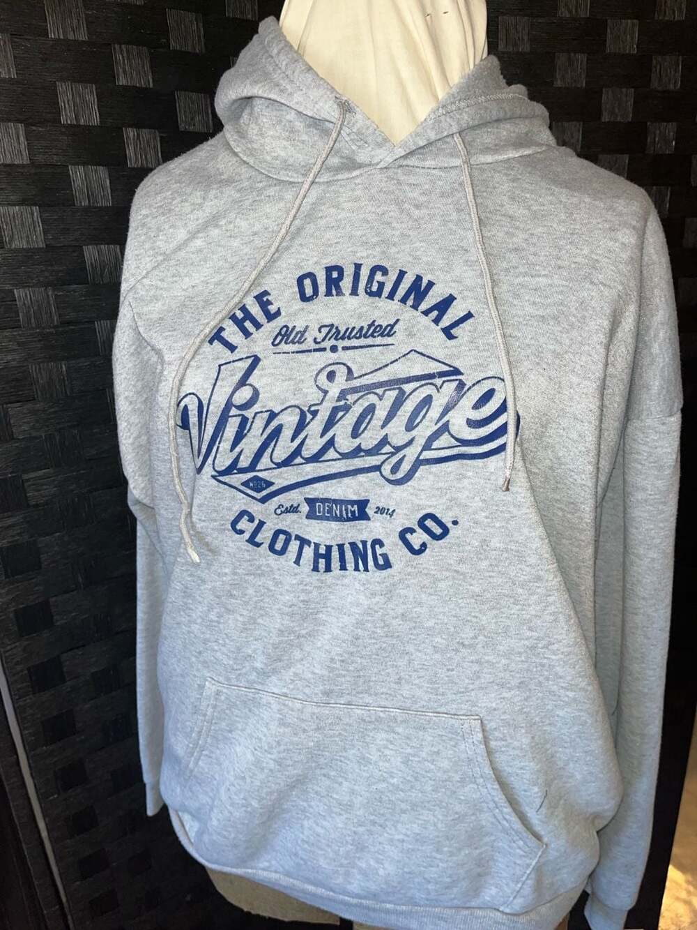 Denim Co. The Original Vintage Clothing Co. Grey Graphic Hoodie